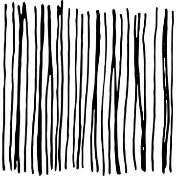 Vector hand drawn ink texture with stripe and lines. Stock Illustration