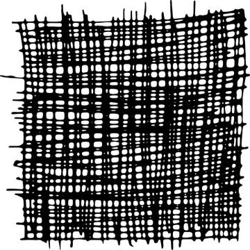 Vector hand drawn ink texture with stripe and lines. Stock Illustration