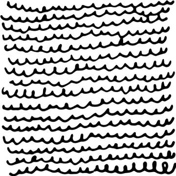Vector hand drawn ink texture with stripe, wave and lines. Stock-Illustration