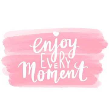 Vector hand drawn lettering phrase. Modern brush calligraphy. Stock Illustration