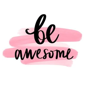 Vector hand drawn lettering phrase. Modern brush calligraphy. Stock Illustration