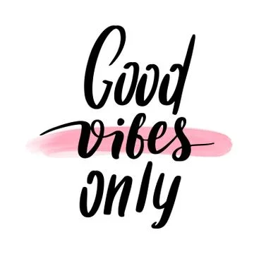 Vector hand drawn lettering phrase. Modern brush calligraphy. Stock Illustration