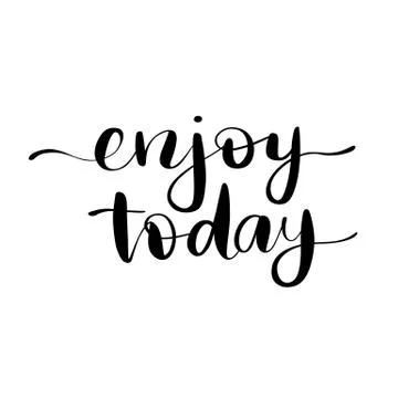 Vector hand drawn lettering phrase. Modern brush calligraphy for blogs and Stock Illustration