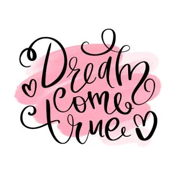 Vector hand drawn lettering phrase. Modern brush calligraphy. Stock Illustration