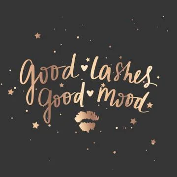 Vector hand drawn lettering phrase. Modern golden brush calligraphy Stock Illustration