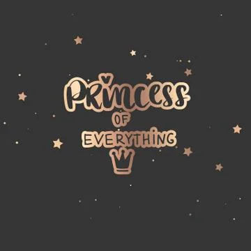 Vector hand drawn lettering phrase. Modern golden brush calligraphy Stock-Illustration