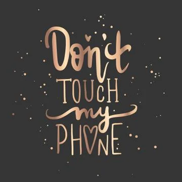 Vector hand drawn lettering phrase. Modern golden brush calligraphy Stock Illustration