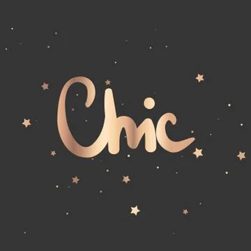 Vector hand drawn lettering phrase. Modern golden brush calligraphy Stock Illustration