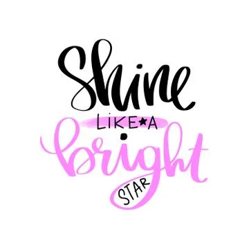 Vector hand drawn lettering phrase. Modern brush calligraphy. Stock Illustration