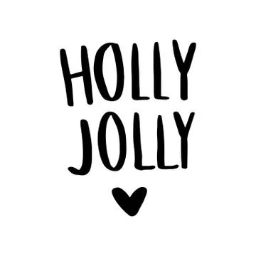 Vector hand drawn lettering phrases. Merry Christmas and Happy New Year Stock Illustration