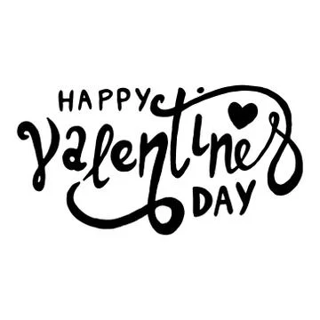 Vector hand drawn love quote for valentine's day. Inscription for t-shirts, p Stock Illustration