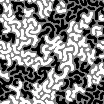 Vector hand drawn monochrome purifier fish skin seamless pattern イラスト素材