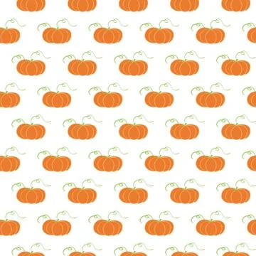 Vector hand drawn pumpkin background seamless background Stock-Illustration