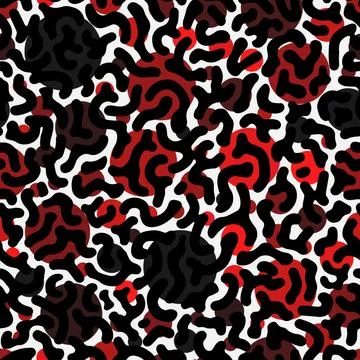Vector hand drawn purifier fish skin seamless pattern イラスト素材