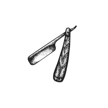 Vector hand drawn razor illustration. Stock Illustration