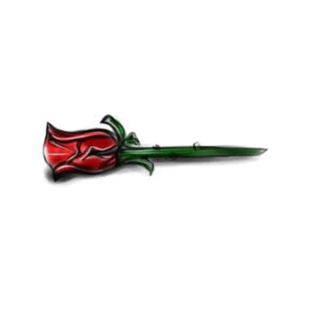 Vector hand drawn red rose sketch Stock Illustration