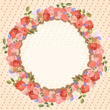 Vector hand drawn rose template. Excellent for gift boxes, greeting cards Stock Illustration