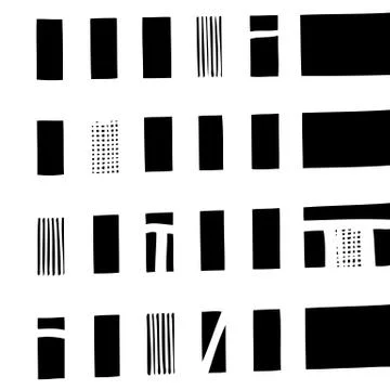 Vector hand-drawn seamless pattern with abstract urban ornament Stock Illustration