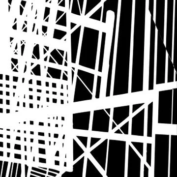 Vector hand-drawn seamless pattern with abstract urban ornament Stock Illustration