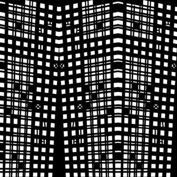 Vector hand-drawn seamless pattern with abstract urban ornament Stock Illustration