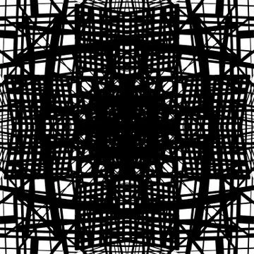 Vector hand-drawn seamless pattern with abstract urban ornament 库存插图