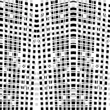 Vector hand-drawn seamless pattern with abstract urban ornament Illustrazione stock