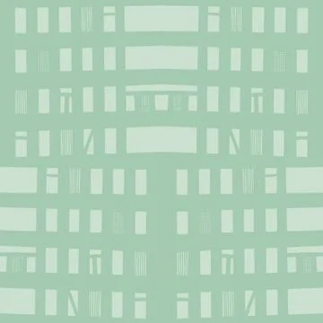 Vector hand-drawn seamless pattern with abstract urban ornament Stock Illustration