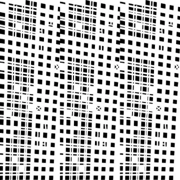 Vector hand-drawn seamless pattern with abstract urban ornament Illustrazione stock