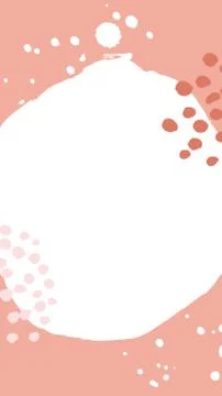Vector hand drawn stories template created in boho style Stock Illustration