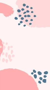 Vector hand drawn stories template created in boho style Stock Illustration