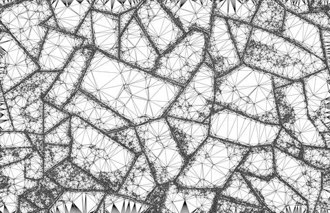 Vector hand-drawn texture of brick wall or sett (paving). Pattern of paver. Illustrazione stock