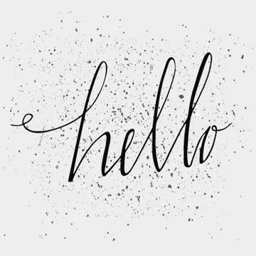 Vector hand drawn typography poster. Stylish typographic poster design Stock Illustration