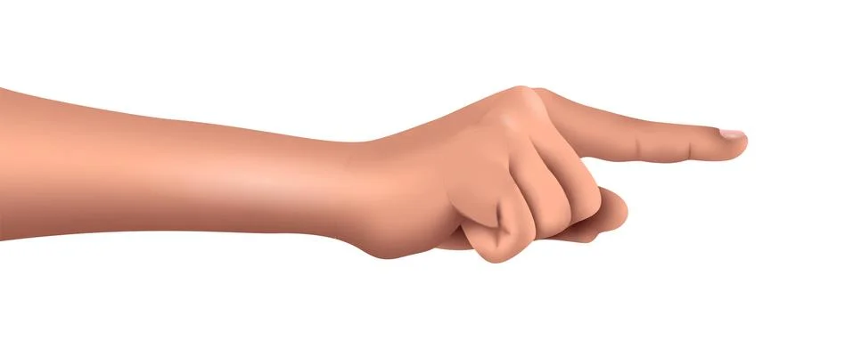 Vector hand in gradient style. Digital art Stock Illustration