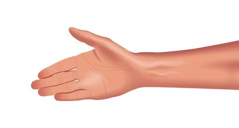 Vector hand in gradient style Stock Illustration