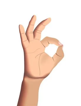 Vector hand in gradient style Stock Illustration