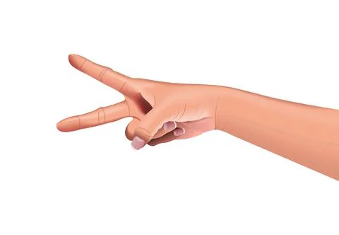 Vector hand in gradient style Stock Illustration