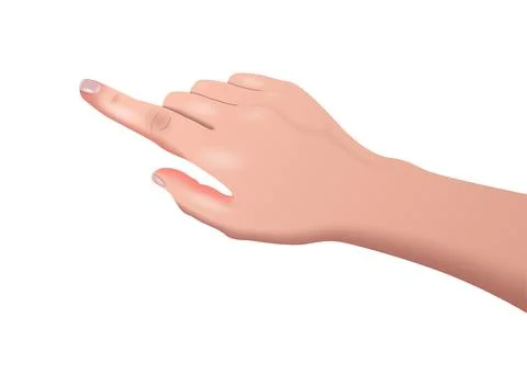 Vector hand in gradient style Stock Illustration