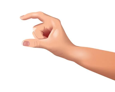 Vector hand in gradient style Stock Illustration