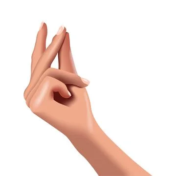 Vector hand in gradient style Stock Illustration