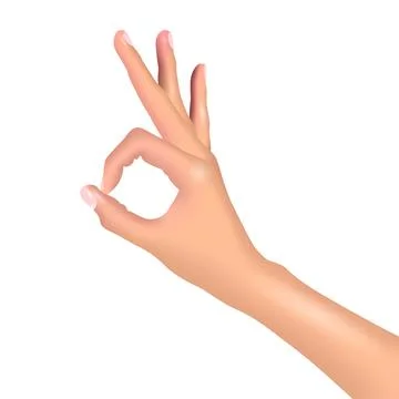 Vector hand in gradient style Stock Illustration