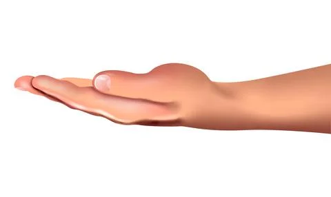 Vector hand in gradient style Stock Illustration