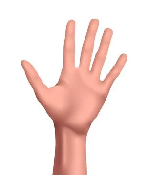 Vector hand in gradient style Stock Illustration