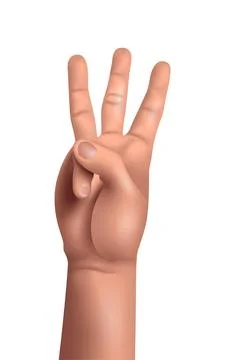 Vector hand in gradient style Stock Illustration