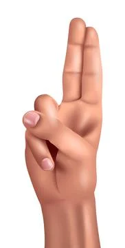 Vector hand in gradient style Stock Illustration