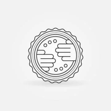 Vector hand made label Stock Illustration