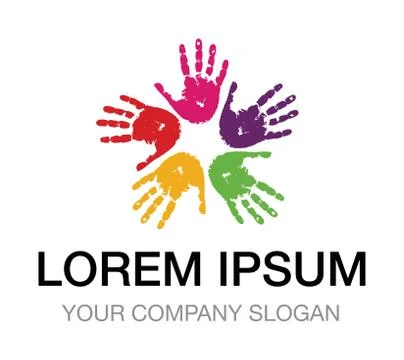 Vector - Hand paint education logo Vector illustration. Stock Illustration