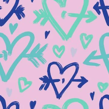 Vector hand-painted ink illustration with brush strokes Stock Illustration