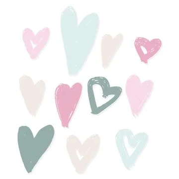 Vector hand-painted ink illustration with brush strokes Stock Illustration