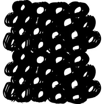 Vector hand-painted ink illustration with brush strokes Stock Illustration