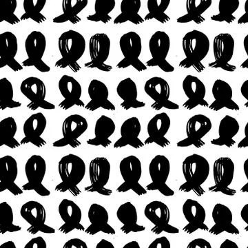 Vector hand-painted ink illustration with brush strokes Stock Illustration